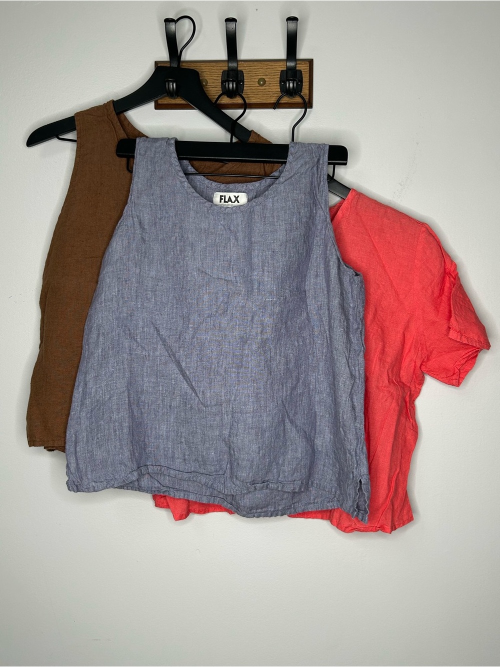 Flax Bundle of 3 Linen Tops All Size S